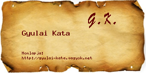 Gyulai Kata névjegykártya